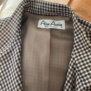 Vintage Alan Austin plaid blazer
